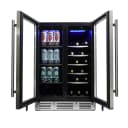 24″ Under Counter French Door Beverage Center in Stainless Steel view 7