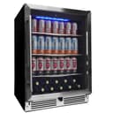 24″ Under Counter Beverage Center in Stainless Steel view 2