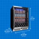 24″ Under Counter Beverage Center in Stainless Steel view 5