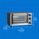0.4 cu. ft./12L 4 Slice Countertop Toaster Oven view 7