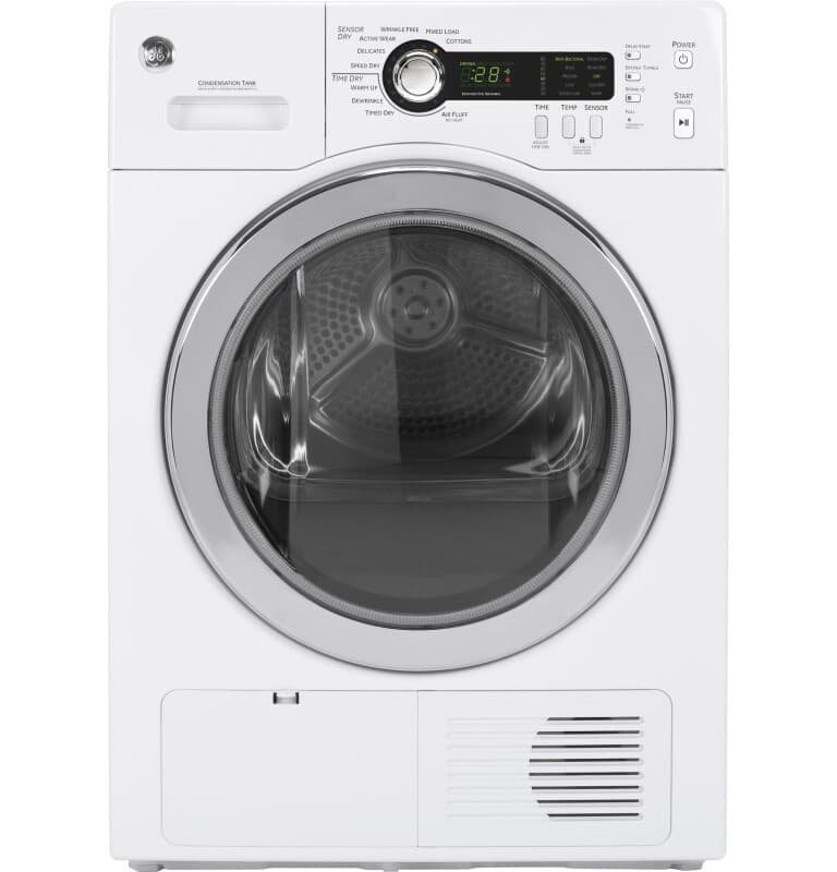 4.0 Cu.Ft. Stainless Steel Capacity 24" Ventless Condenser Frontload Electric Dryer