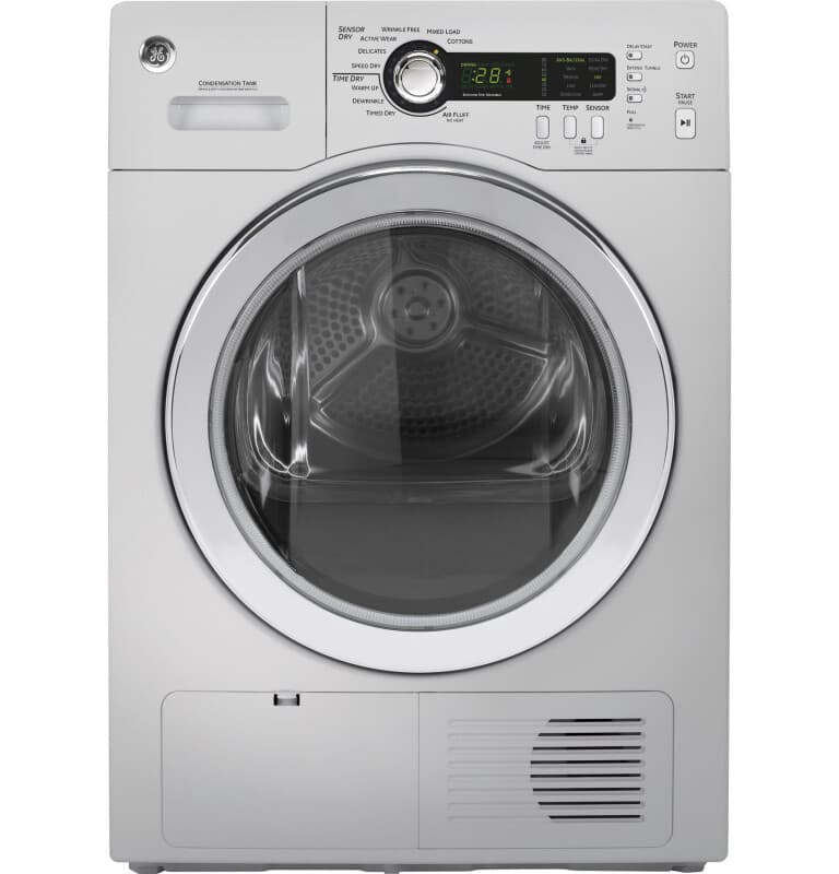 4.0 Cu.Ft. Stainless Steel Capacity 24" Ventless Condenser Frontload Electric Dryer