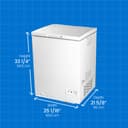 5.0 Cu. Ft. Square Model Chest Freezer view 7
