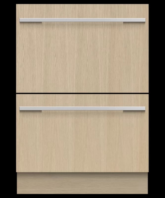 Integrated Double DishDrawer Dishwasher, Sanitize