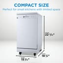 18″ Wide Portable Dishwasher view 18