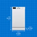 18″ Wide Built-in Dishwasher view 4