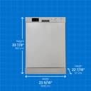 24″ Built in Dishwasher in Stainless Steel view 5