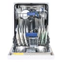 24″ Wide Built-in Dishwasher in White view 6