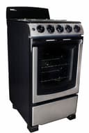 20" Electric Range, Coil Elements,Glass Door Window,Push & Turn Knobs view 2
