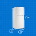 10.0 cu. ft. Apartment Size Fridge Top Mount view 3