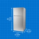 14.2 cu. ft. Apartment Size Fridge Top Mount view 5