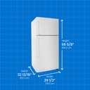 18.1 cu. ft. Apartment Size Fridge Top Mount view 5