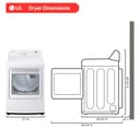 7.3 Cu. Ft. Ultra Large Capacity Electric Dryer With Sensor Dry Technology view 6