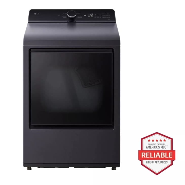 7.3 cu. ft. Ultra Large Capacity Rear Control Electric Dryer with LG EasyLoad™ Door and AI Sensing