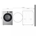 7.4 Cu. Ft. Ultra Large Capacity Smart Front Load Electric Energy Star Dryer With Sensor Dry & Steam Technology view 12