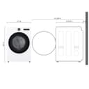 7.4 Cu. Ft. Ultra Large Capacity Smart Front Load Electric Energy Star Dryer With Sensor Dry & Steam Technology view 8