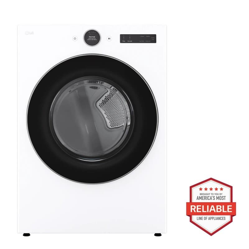 7.4 Cu. Ft. Ultra Large Capacity Smart Front Load Electric Energy Star Dryer With Sensor Dry & Steam Technology