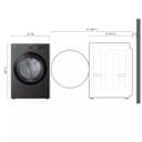 7.4 Cu. Ft. Smart Front Load Electric Dryer With Ai Sensor Dry & Turbosteam™ Technology view 11