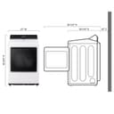 7.3 Cu. Ft. Ultra Large High Efficiency Electric Turbosteam™ Easyload™ Door, Wi-fi Connectivity, White view 16