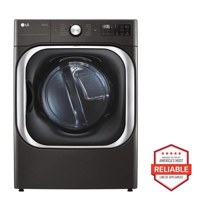 9.0 cu. ft. Mega Capacity Smart wi-fi Enabled Front Load Electric Dryer with TurboSteam™ and Built-In Intelligence