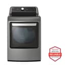 7.3 cu. ft. Ultra Large Capacity Smart wi-fi Enabled Rear Control Gas Dryer with EasyLoad™ Door view 1