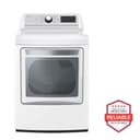 7.3 cu. ft. Ultra Large Capacity Smart wi-fi Enabled Rear Control Gas Dryer with EasyLoad™ Door view 1