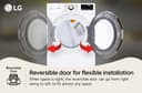 7.4 Cu. Ft. Large Capacity Front Load Gas Dryer - White view 3