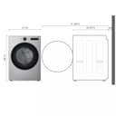 7.4 Cu. Ft. Ultra Large Capacity Smart Front Load Gas Dryer With Sensor Dry & Steam Technology view 3