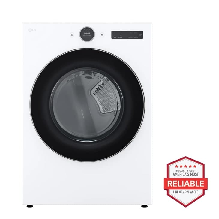 7.4 Cu. Ft. Ultra Large Capacity Smart Front Load Gas Energy Star Dryer With Sensor Dry & Steam Technology