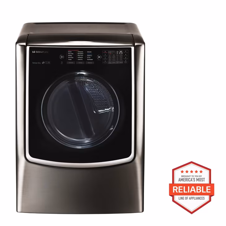 9.0 Cu. Ft. Large Smart Wi-fi Enabled Gas Dryer W/ Turbosteam™