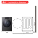 9.0 cu. ft. Mega Capacity Smart Front Load Gas Dryer view 3