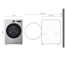 7.8 Cu. Ft. Mega Capacity Smart Front Load Dryer With Dual Inverter Heatpump™ Technology And Inverter Direct Drive Motor System view 3