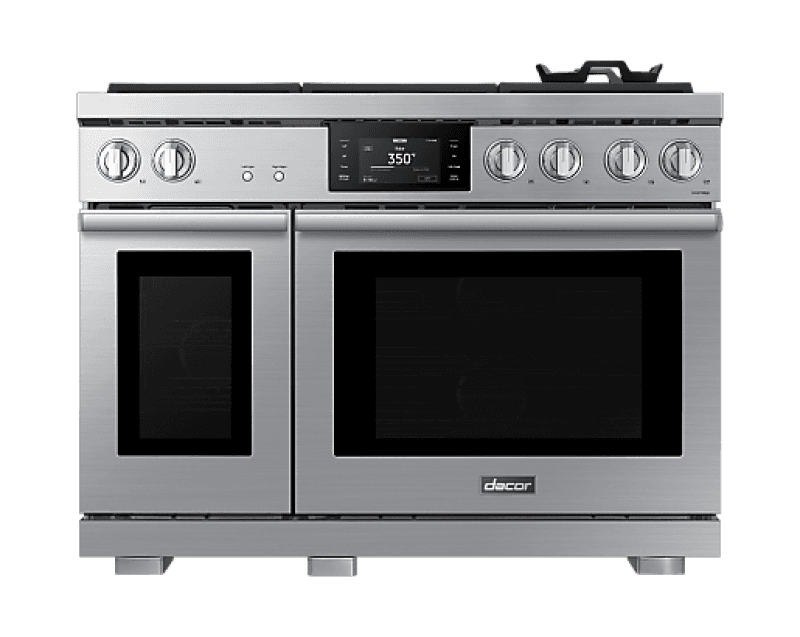 Professional dual-fuel range