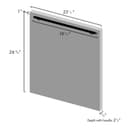 24" Dishwasher Panel with Modern Handle view 13