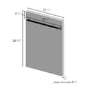 18" Dishwasher Panel with Traditional Handle view 8
