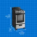 20″ Wide Gas Range view 6