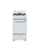 20″ Wide Gas Range in White view 1