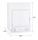 Spacemaker 240V 3.6 cu. ft. Capacity Stationary Electric Dryer view 5