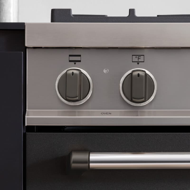 Decor Knob Set Blk Nickel - Induction