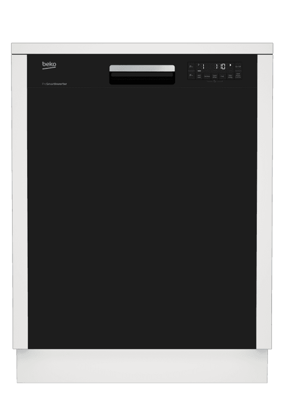 Tall Tub Black Dishwasher, 14 place settings, 48 dBa, Front Control