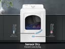 7.2 cu. ft. Electric Dryer with Sensor Dry and 8 Drying Cycles in White view 2