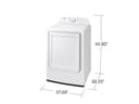 7.2 cu. ft. Electric Dryer with Sensor Dry and 8 Drying Cycles in White view 5