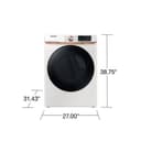 7.5 cu. ft. Smart Electric Dryer with Steam Sanitize+ and Sensor Dry in Ivory view 10