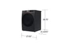 7.5 cu. ft. Smart Electric Dryer with Steam Sanitize+ and Sensor Dry in Brushed Black view 10