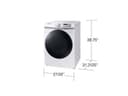 7.5 cu. ft. Smart Gas Dryer with Steam Sanitize+ in White view 1