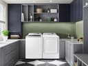 7.4 cu. ft. Smart Gas Dryer with Sensor Dry in White view 4