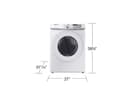 7.5 cu. ft. Smart Gas Dryer with Sensor Dry in White view 1