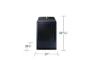 7.4 cu. ft. Smart Gas Dryer with Pet Care Dry and Steam Sanitize+ in Brushed Navy view 4