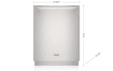 24" ADA Height Dishwasher with Water Softener - Panel Ready view 1