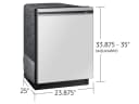 Bespoke AutoRelease Smart 42dBA Dishwasher with StormWash+™ and Smart Dry in White Glass view 12